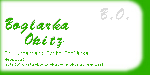 boglarka opitz business card